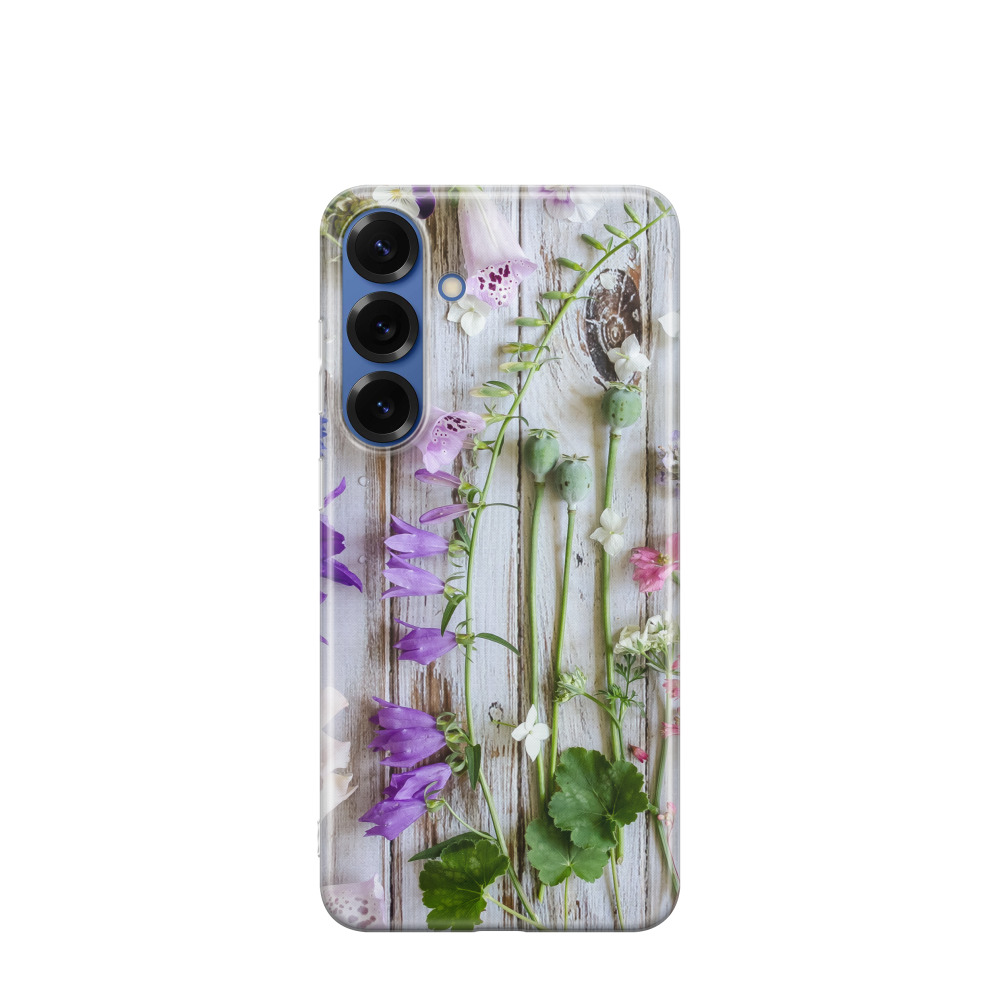 Samsung Galaxy S25 Plus Gummi Hülle Bunte Wiesenfreude - Versch. Farben