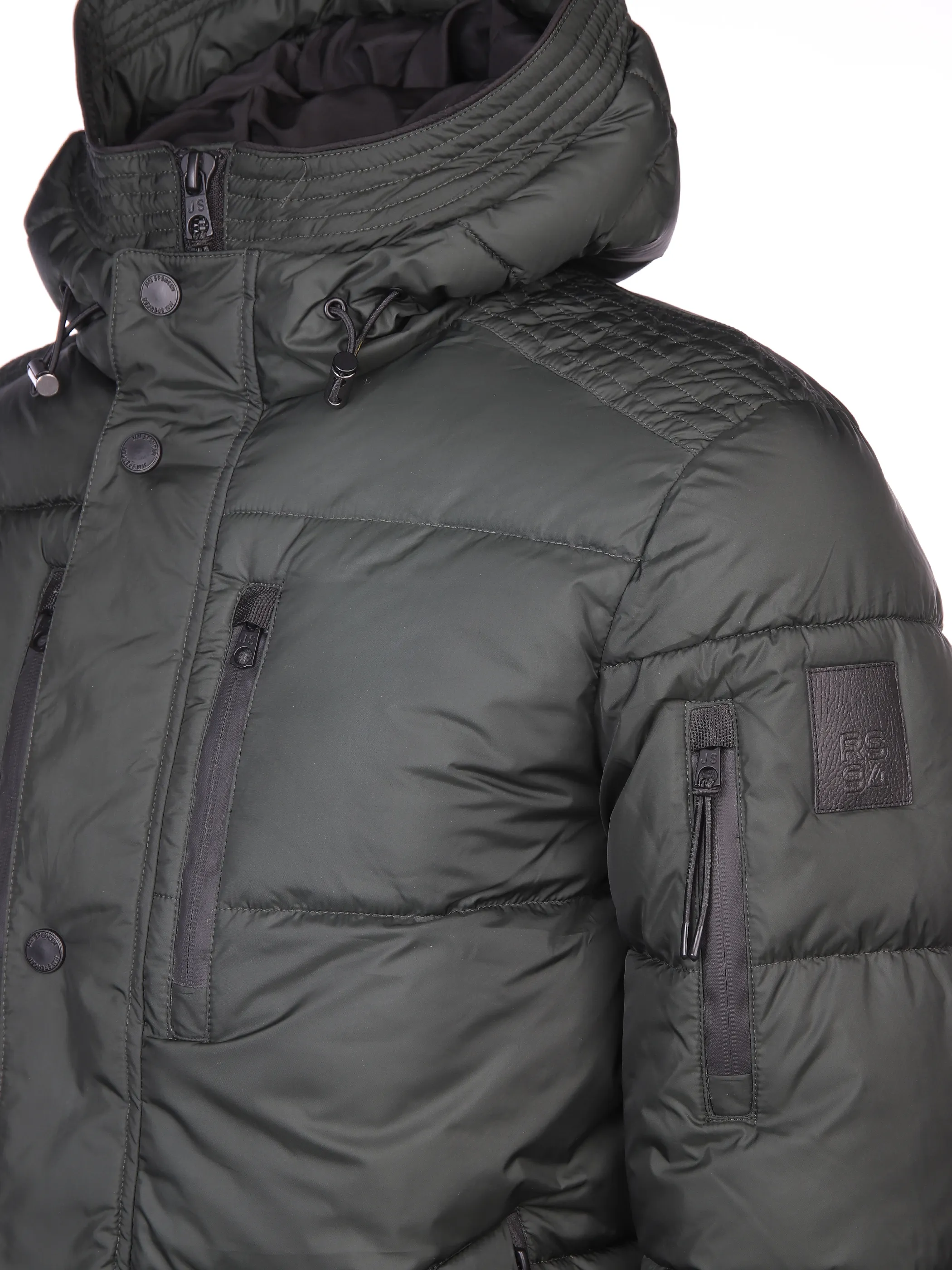 Herren Steppjacke mit Kapuze