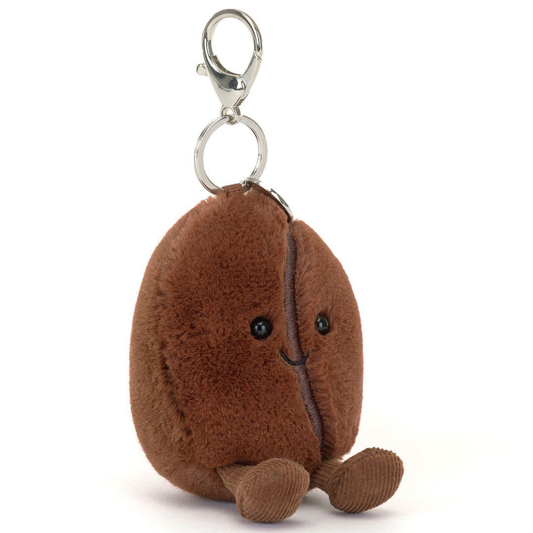 jellycat sleutelhanger amuseables koffieboon - 17 cm