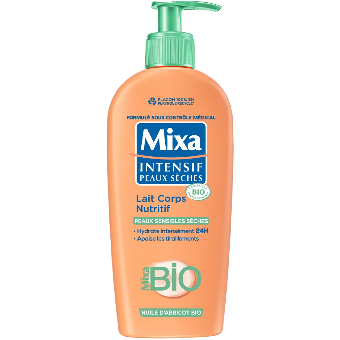 Lait corps nourrissant bio - Peaux sèches - 250 ml