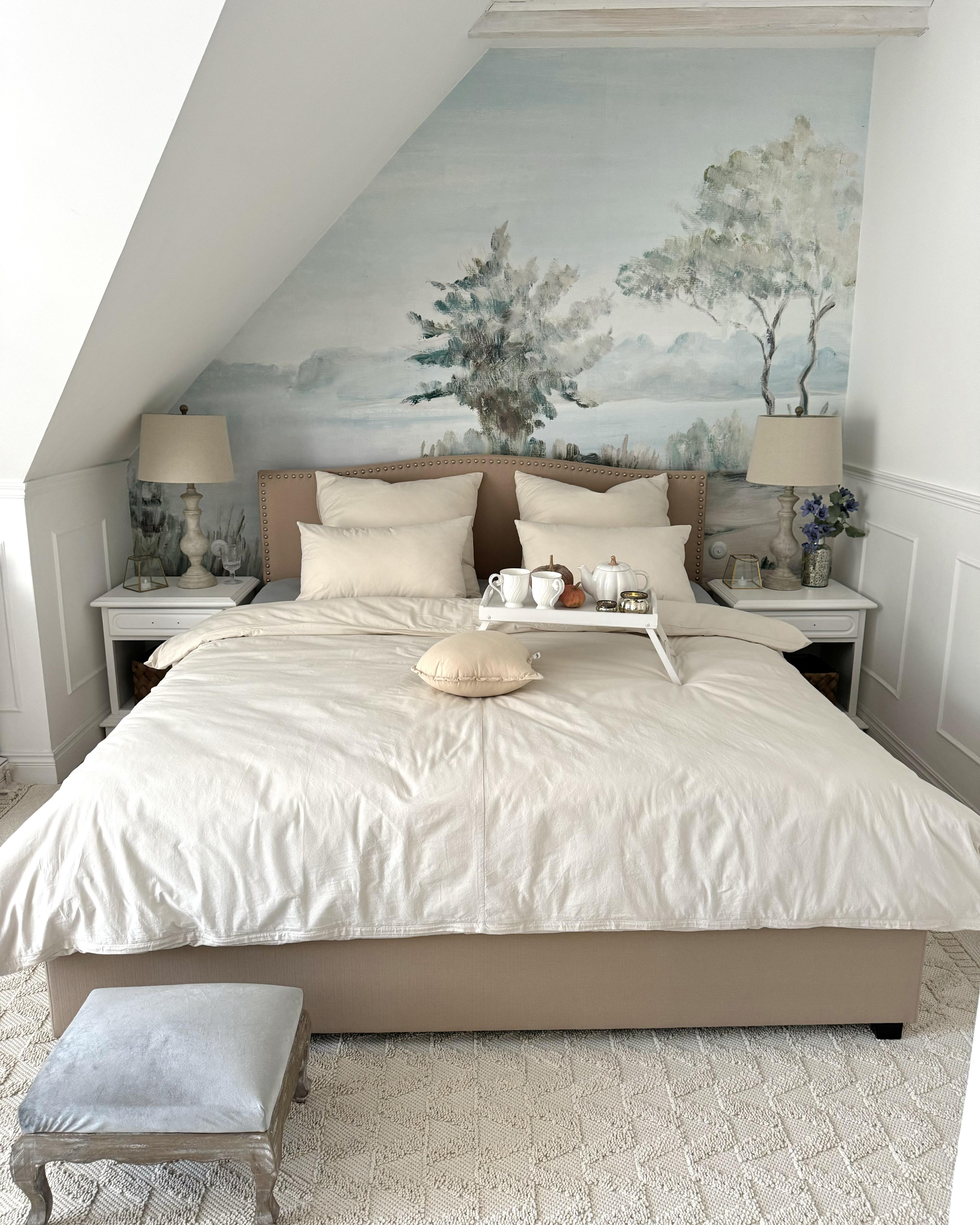 Bed met opbergladen Stof MONTPELLIER 180 x 200 cm Beige