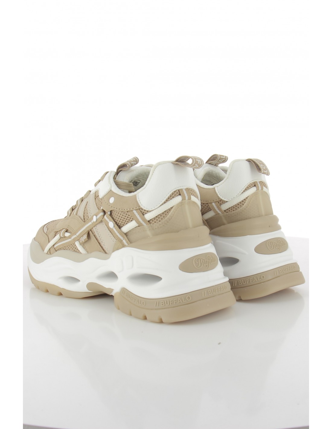 buffalo Baskets compensées Femme triplet hollow Beige