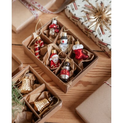 Lauschaer Glas Weihnachtsfiguren mini