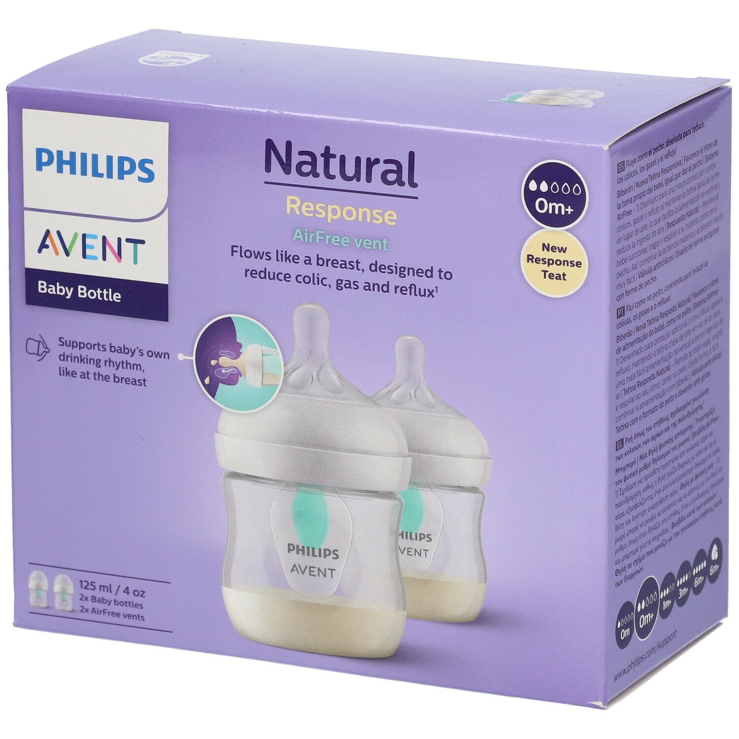 PHILIPS AVENT Natural Response Babyflasche mit AirFree-Ventil
