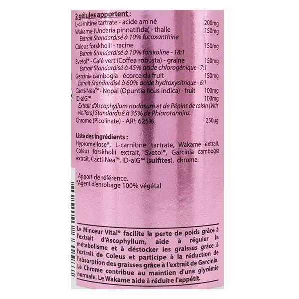 Vit'all+ Vital Slimming 60 cápsulas vegetais