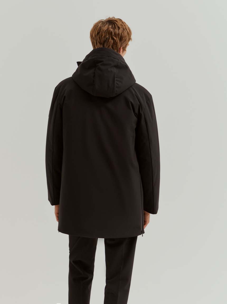 Parka acolchoada com capuz
