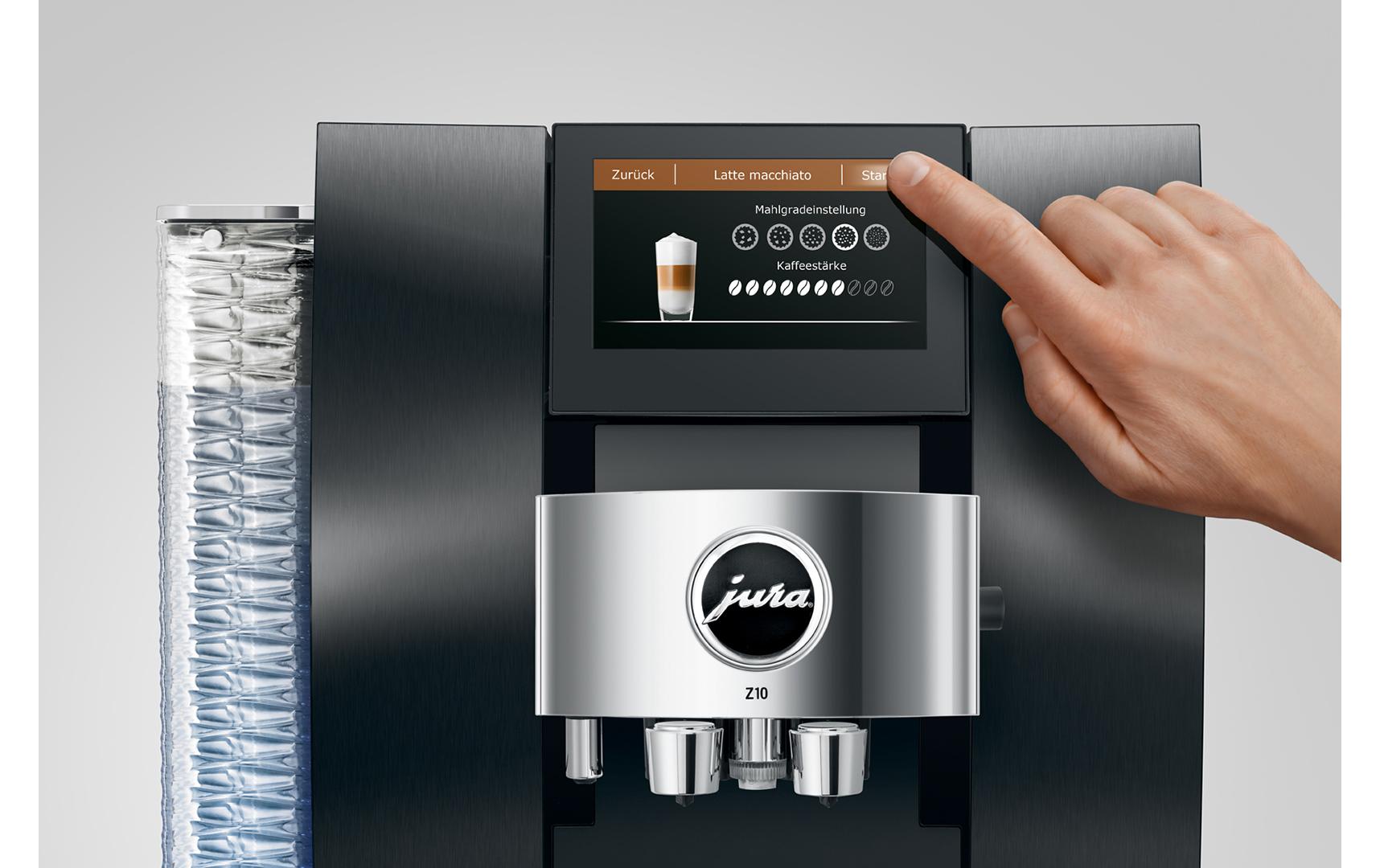 Z10 Aluminium Black (SA)<br>Kaffeevollautomat mit Cold-Brew-Unterstützung und automatischer Mahlgradeinstellung