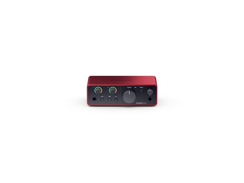 Focusrite Audio Interface Scarlett Solo – 4th Generation Das Audio-Interface mit zwei Ein- und Ausgängen für alle Songwriter