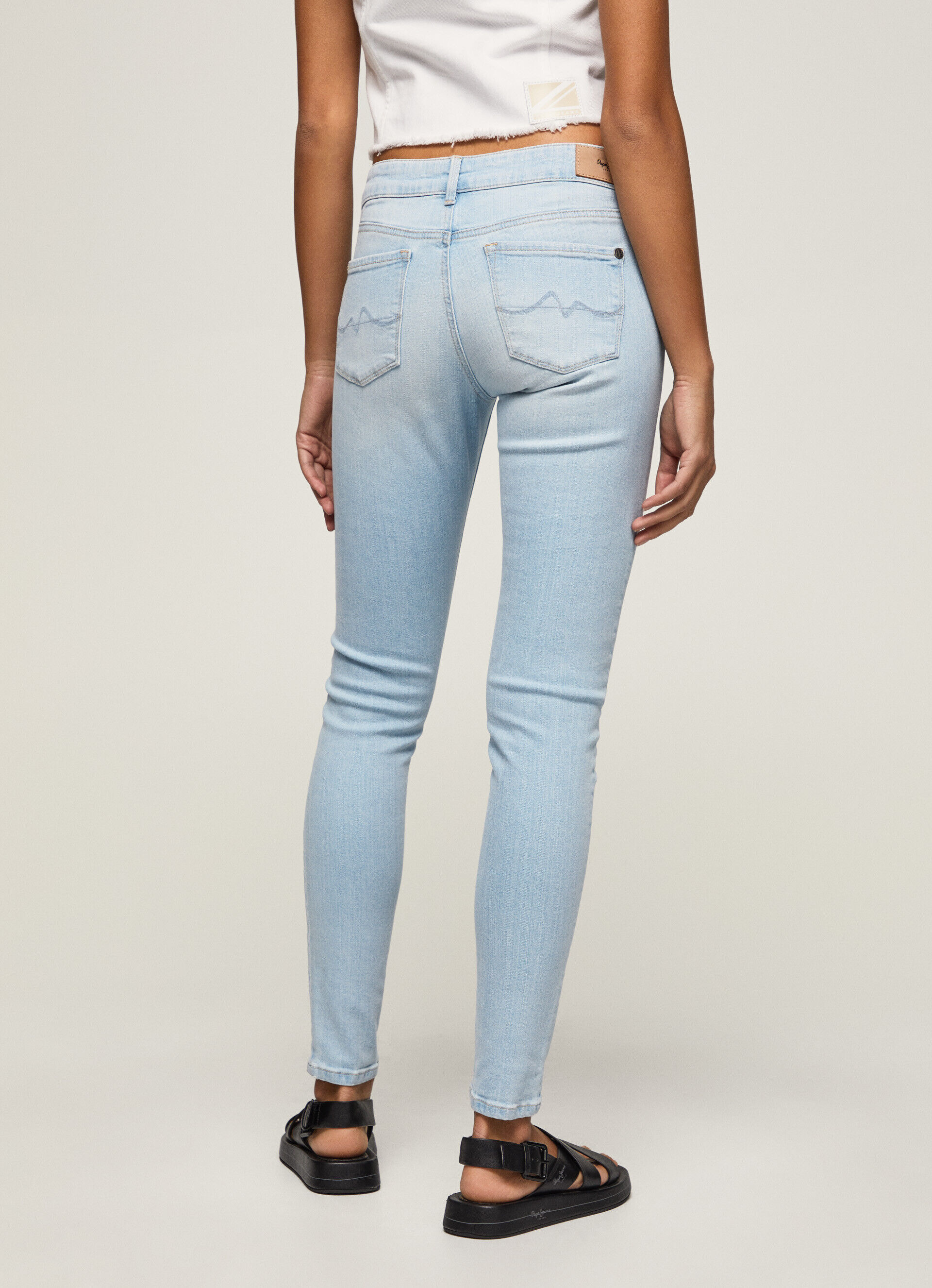 Calça jeans skinny de cintura média SOHO FIT - jeans