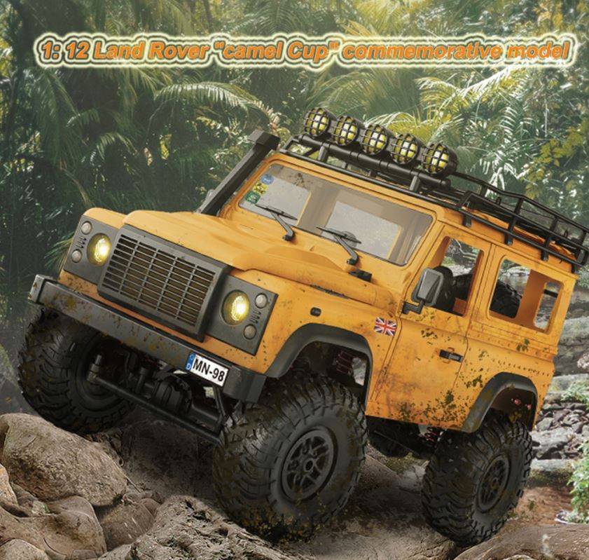 JJRC - Land Rover Camel Fjernstyret Bil - Gul