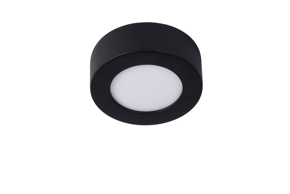 Lucide Brice ronde plafondlamp 11.7cm 8W zwart