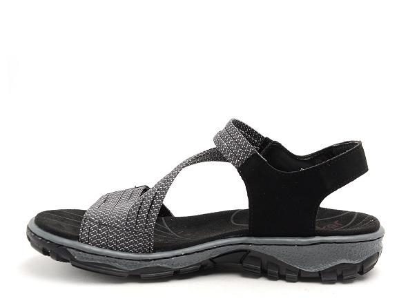 Rieker nu pieds plats femme 68871 bleu