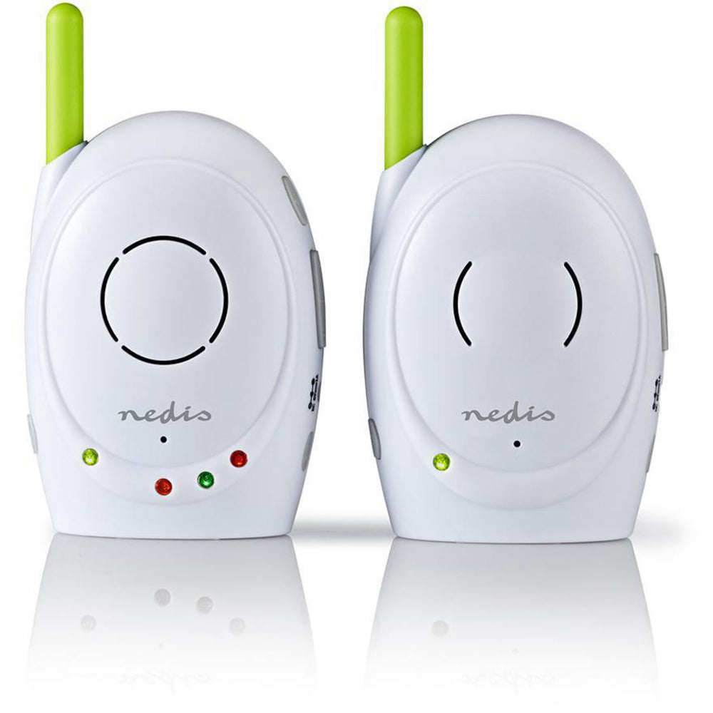 Køb Nedis White/Green Wireless Babyalarm