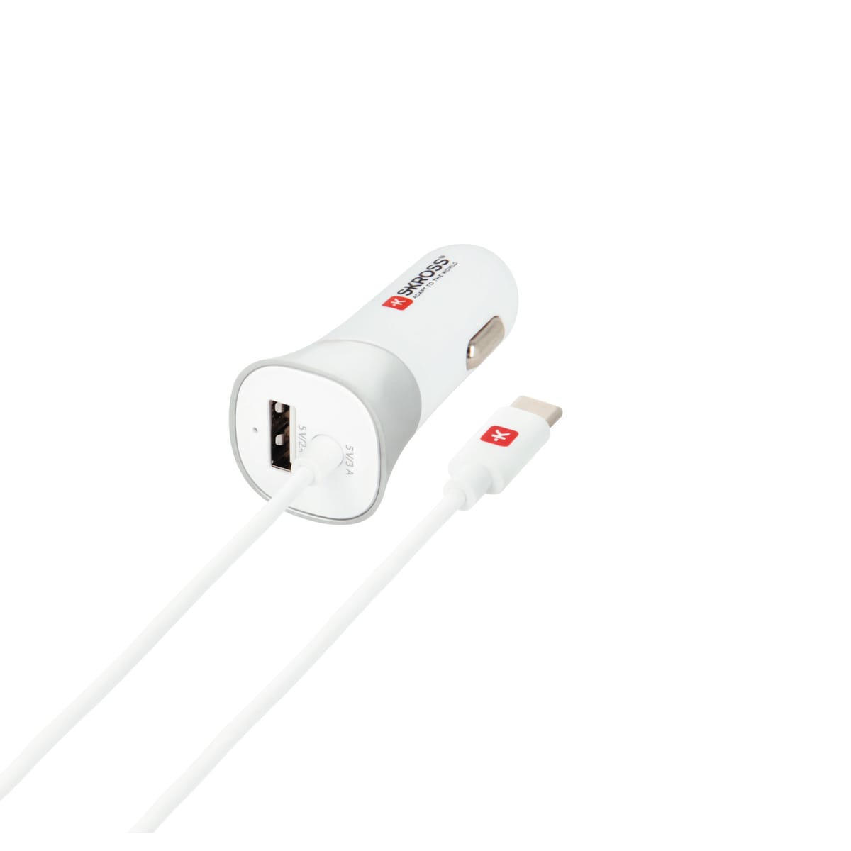 USB-billaddare med Typ-C-kabel (2.0)