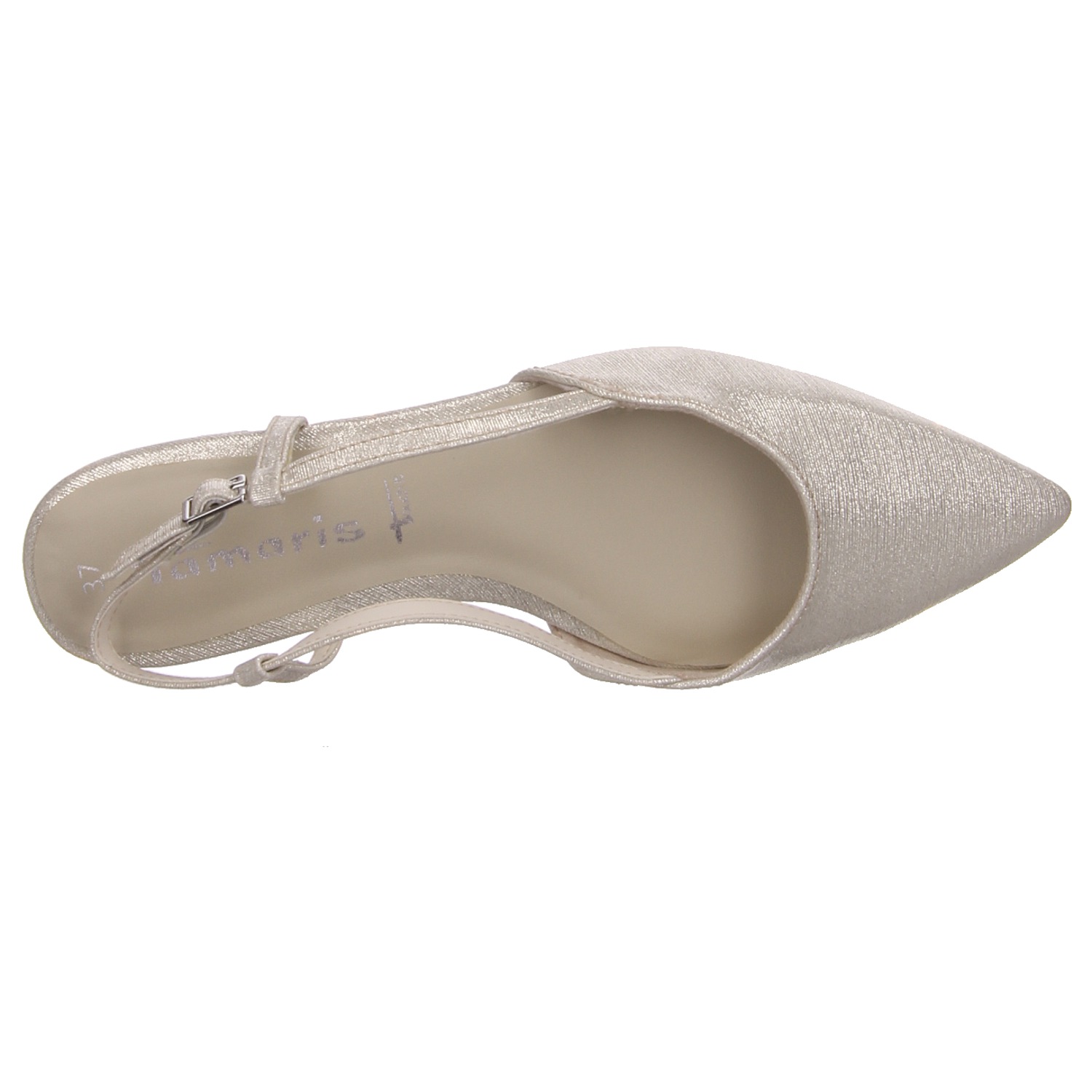 Tamaris Slingballerina beige gold/silber/bronce
