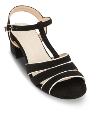 B&CO Damesandal med hæl Sort 4213100910