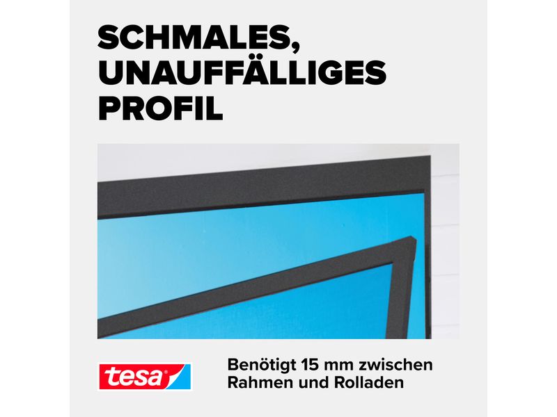 tesa Fliegengitter Insektenschutz Alu Comfort Tür 1 x 2.2m Insektenschutz für Türen