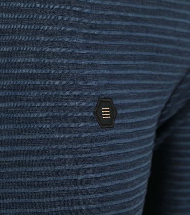 No Excess Velvet Stripes T-Shirt Navy 27360391-096 kopen