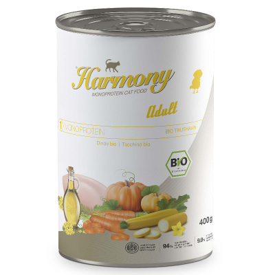 Harmony Cat Monoprotein Bio Adult Truthahn Katzenfutter