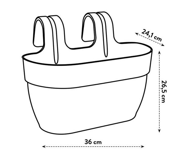 elho Kunststoff-Balkonhängetopf Vibia Campana