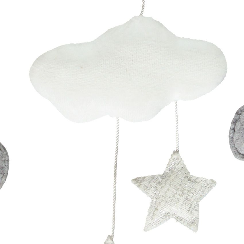 Décoration murale lapins et nuages - Prémaman - Gris chiné