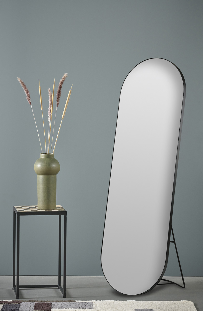 Vasto staande spiegel zwart - 170 x 55 cm