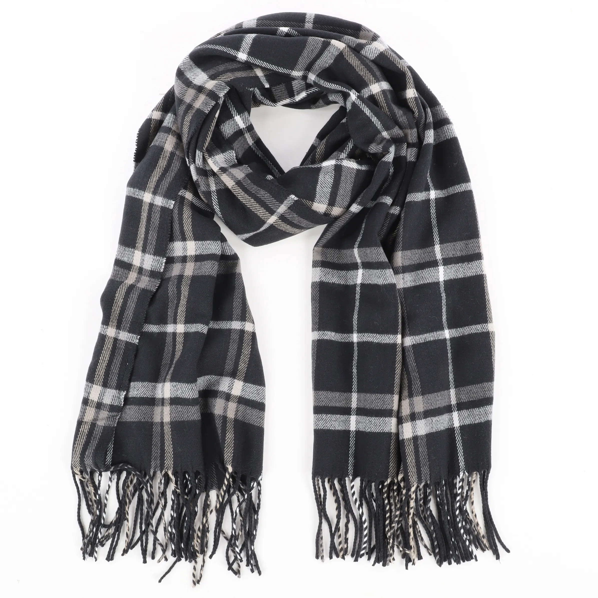 Herren Softacrylschal mit Muster
