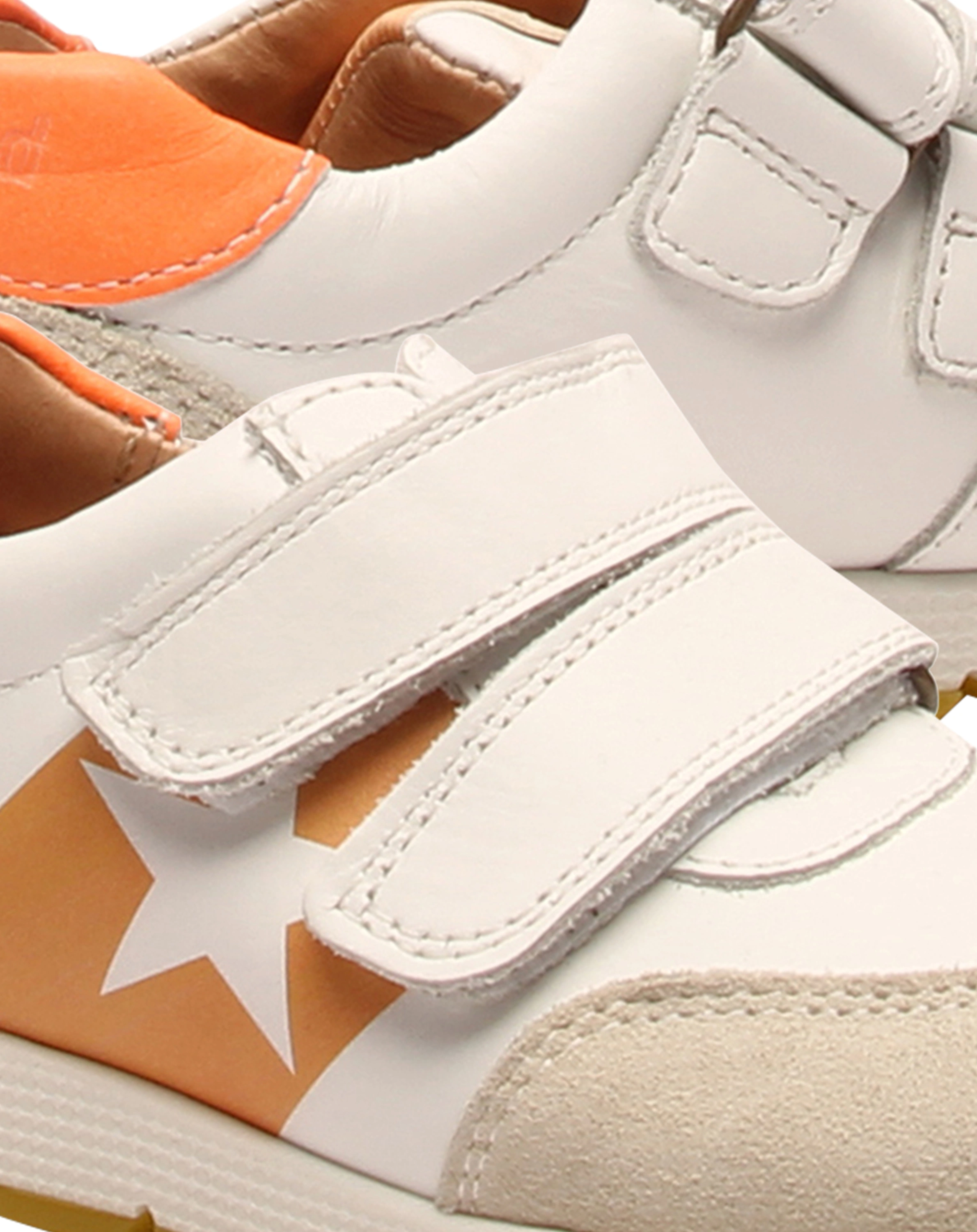 Klettschuhe LIAM V in white/orange