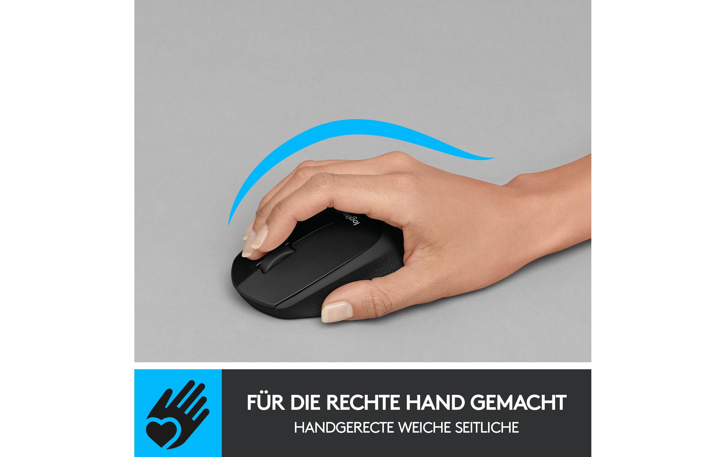 Maus B330 Silent Plus BusinessGeräuscharme USB-Funkmaus, schwarz