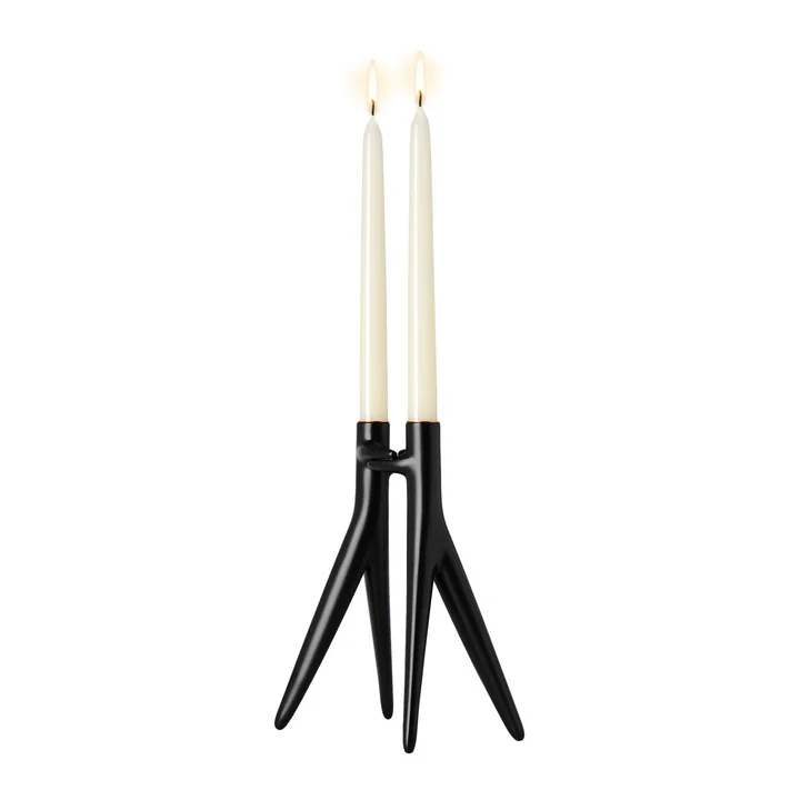 Kartell - Abbracciaio Kerzenhalter, schwarz