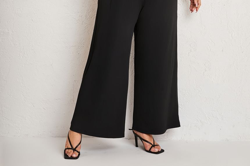Double Crazy - Mouwloze effen jumpsuit