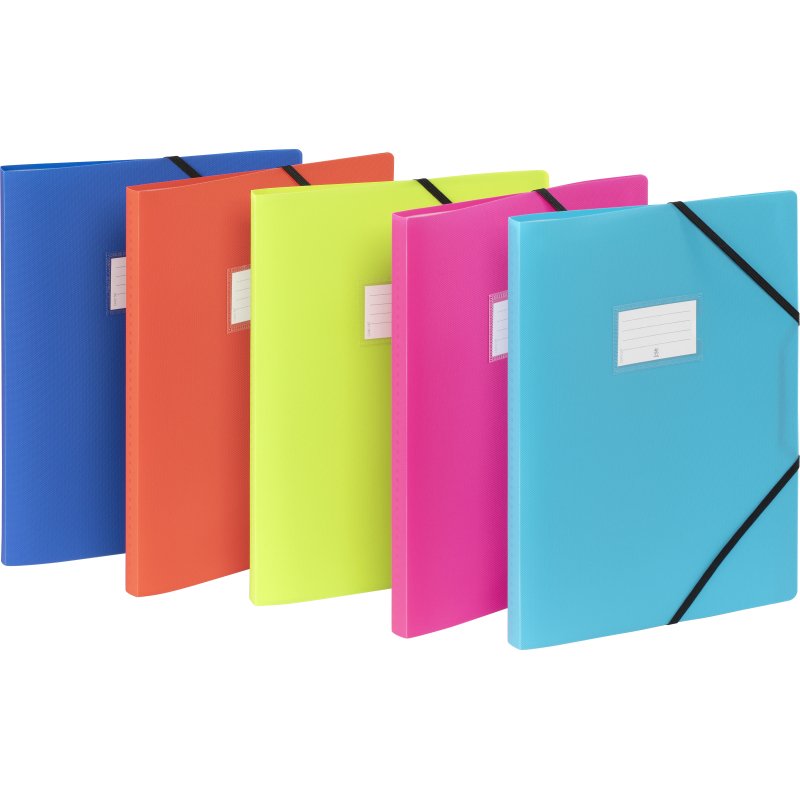 Protège-documents 20 pochettes - 40 vues - A4 - polypropylène - FEEL'EASY VIQUEL - Coloris assortis