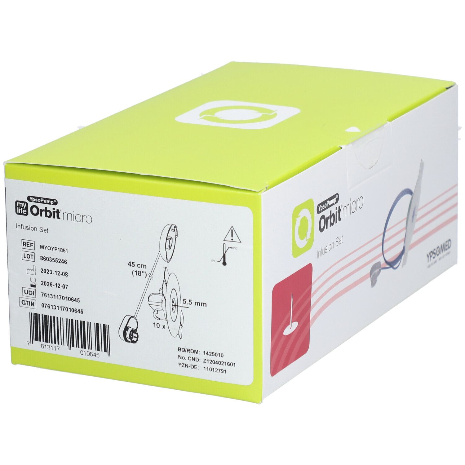 mylife YpsoPump Orbit micro infusion set