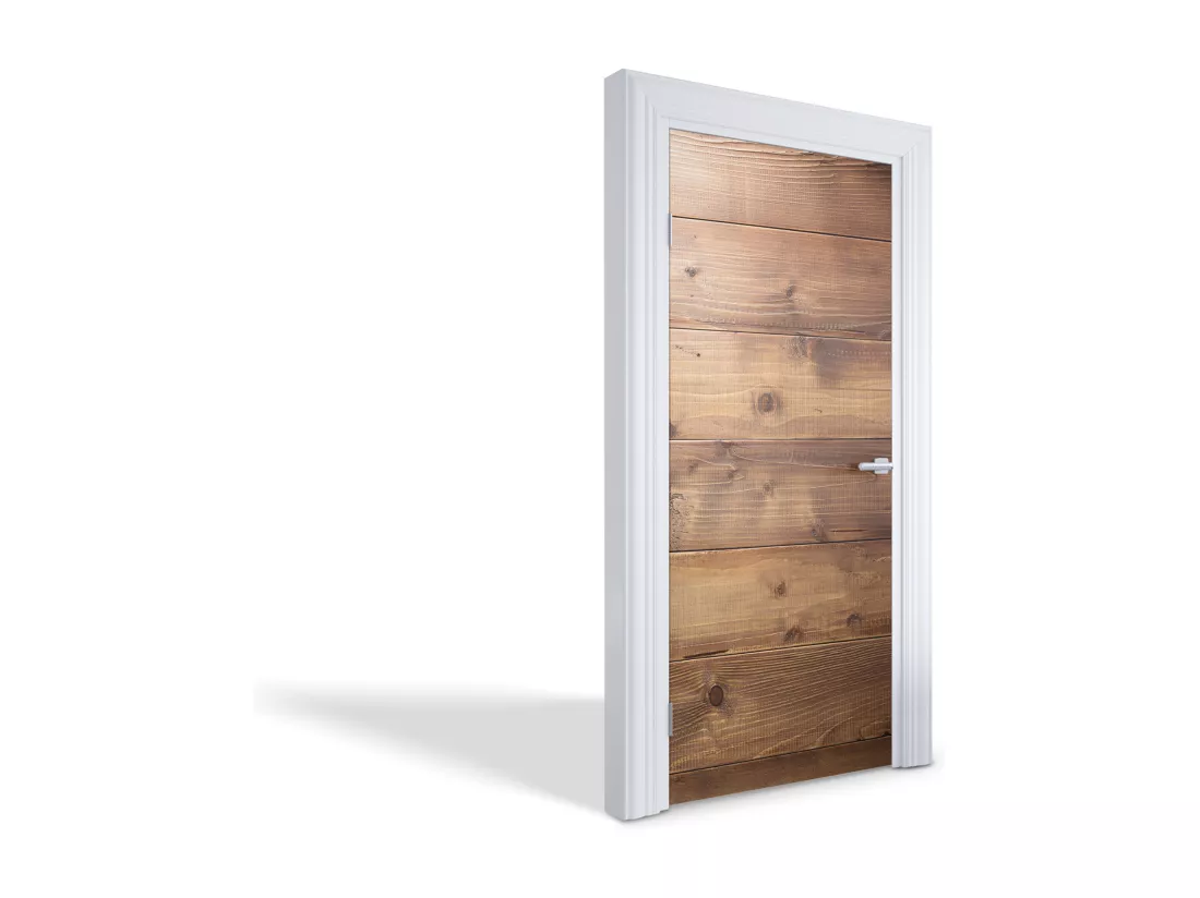 Stickers porte autocollants - Parquet 95x205 cm