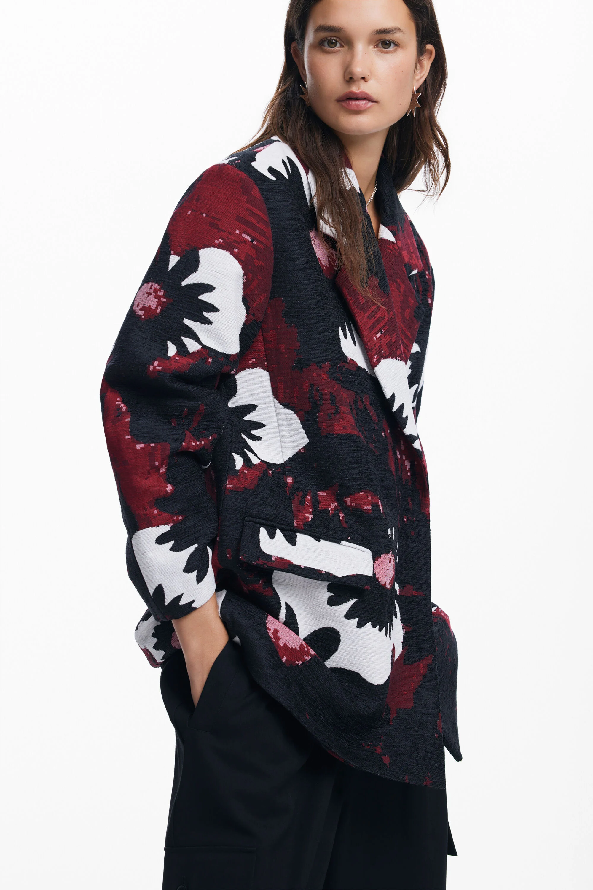 Abrigo floral M. Christian Lacroix