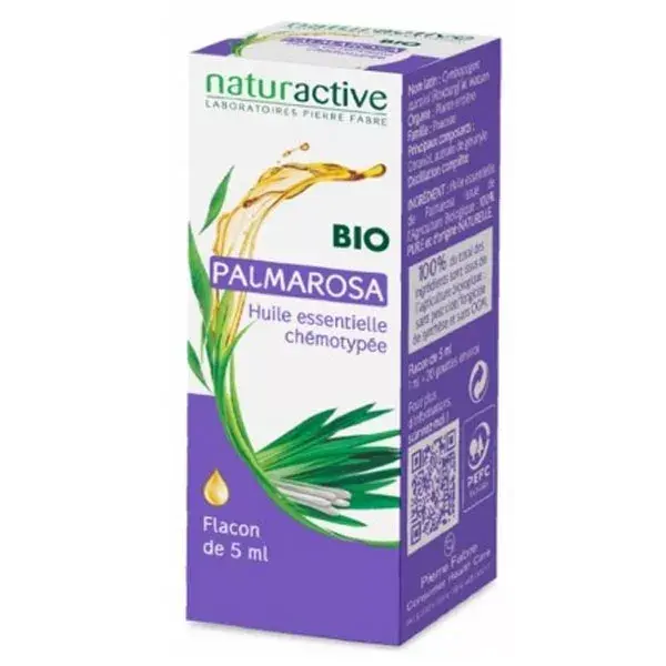 Naturactive Huile Essentielle Bio Palmarosa 5ml