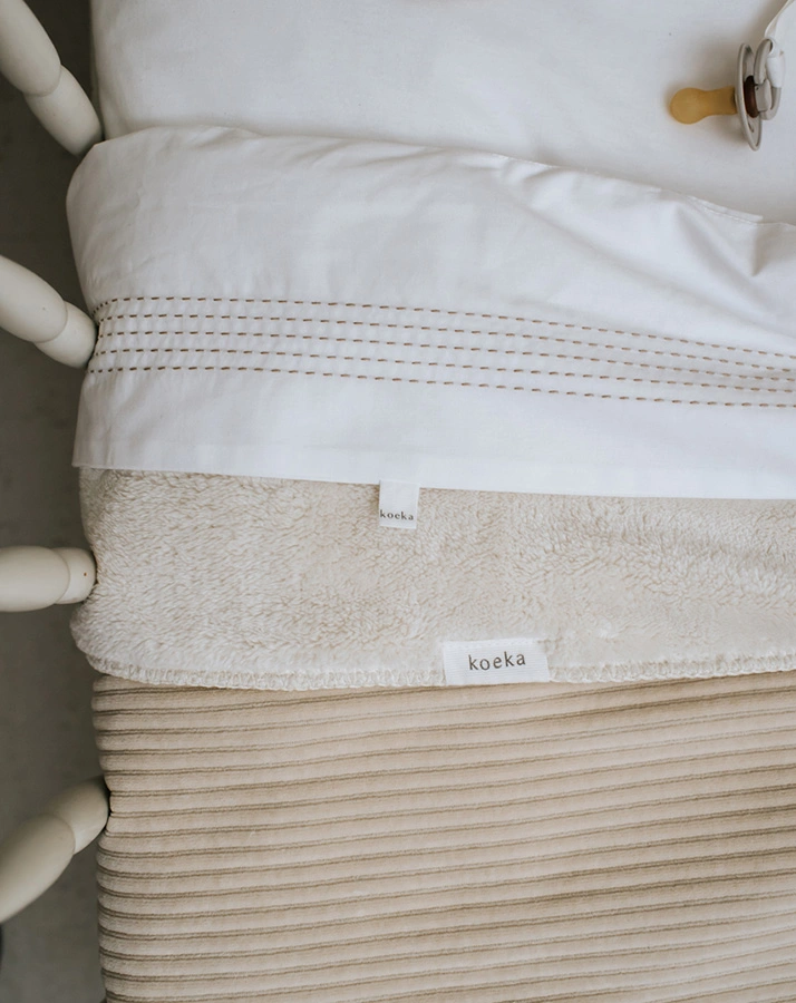 Babydecke VIK TEDDY (75x100) in sand