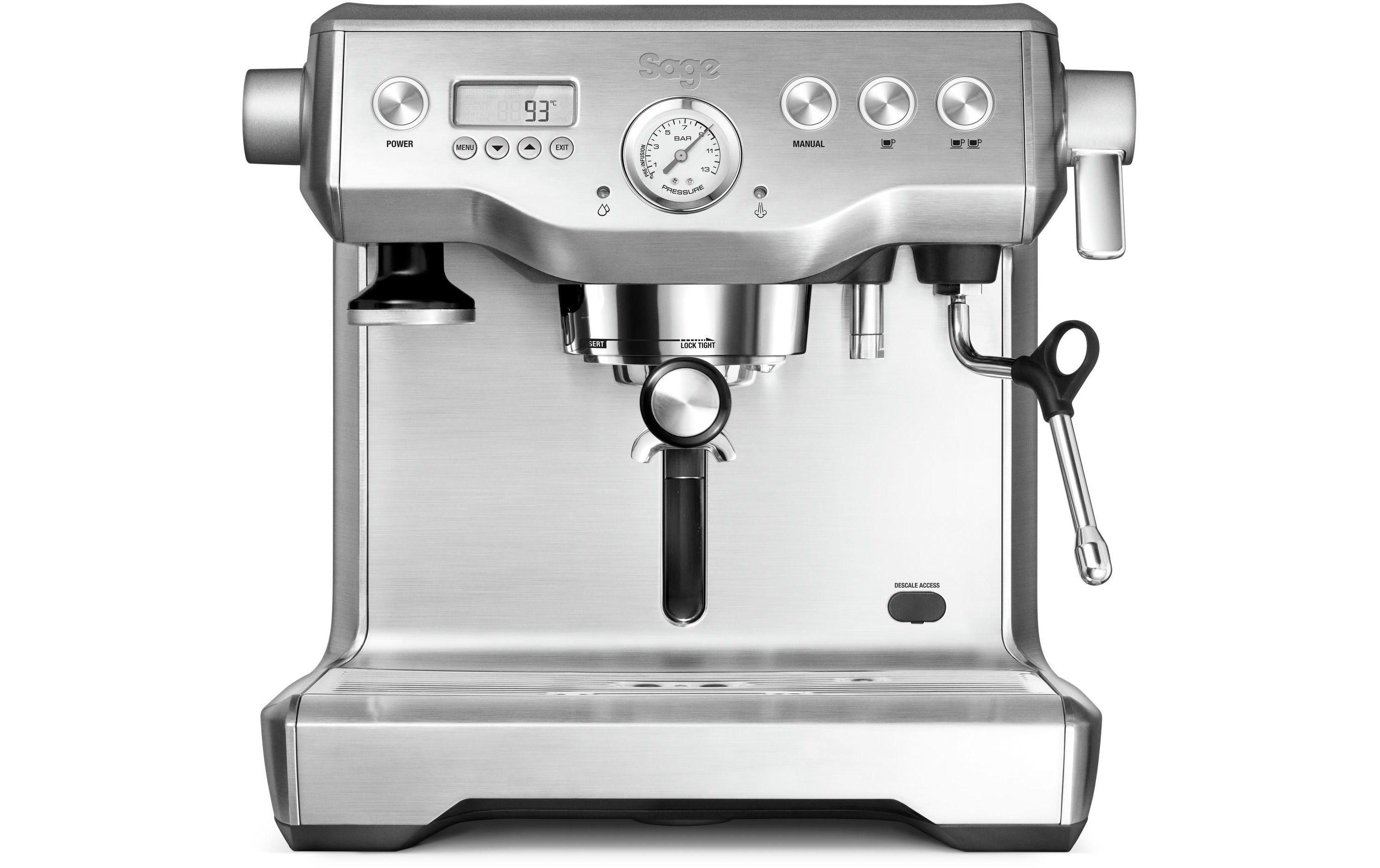 Siebträgermaschine Dual Boiler Silber<br>Espressomaschine mit zwei unabhängigen Boilern