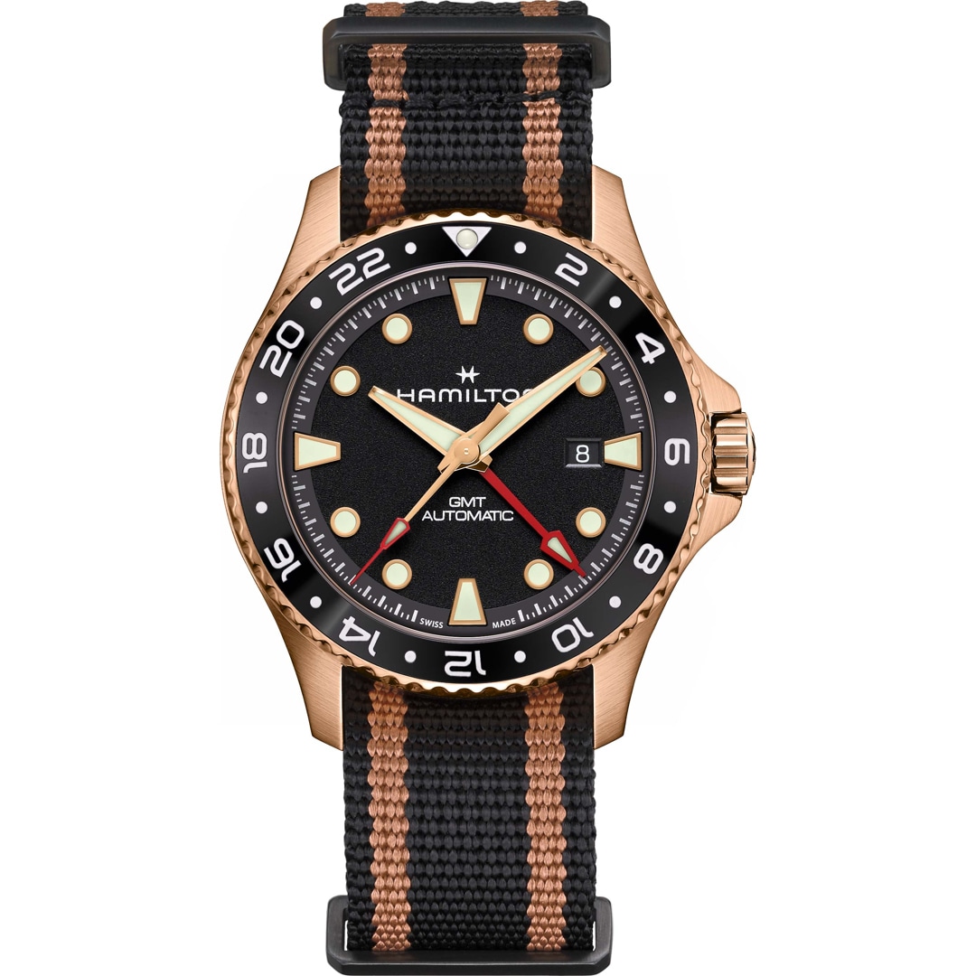 Hamilton Khaki Navy Scuba Auto GMT 43 Bronze