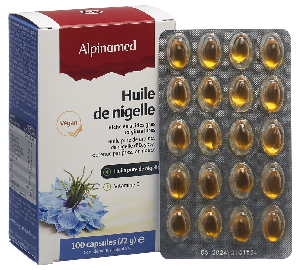 ALPINAMED Schwarzkümmelöl Weichkaps forte Blist 100 Stk