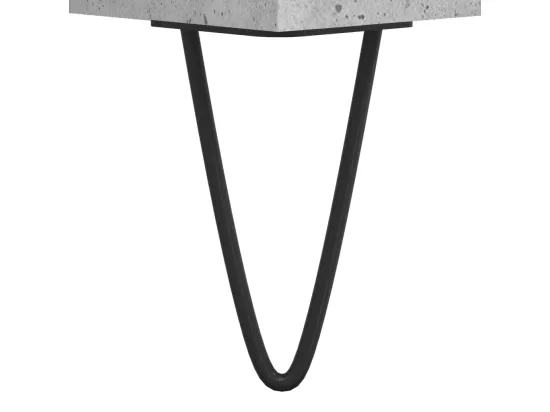 Armoire de bain gris béton 58x33x60 cm bois d'ingénierie