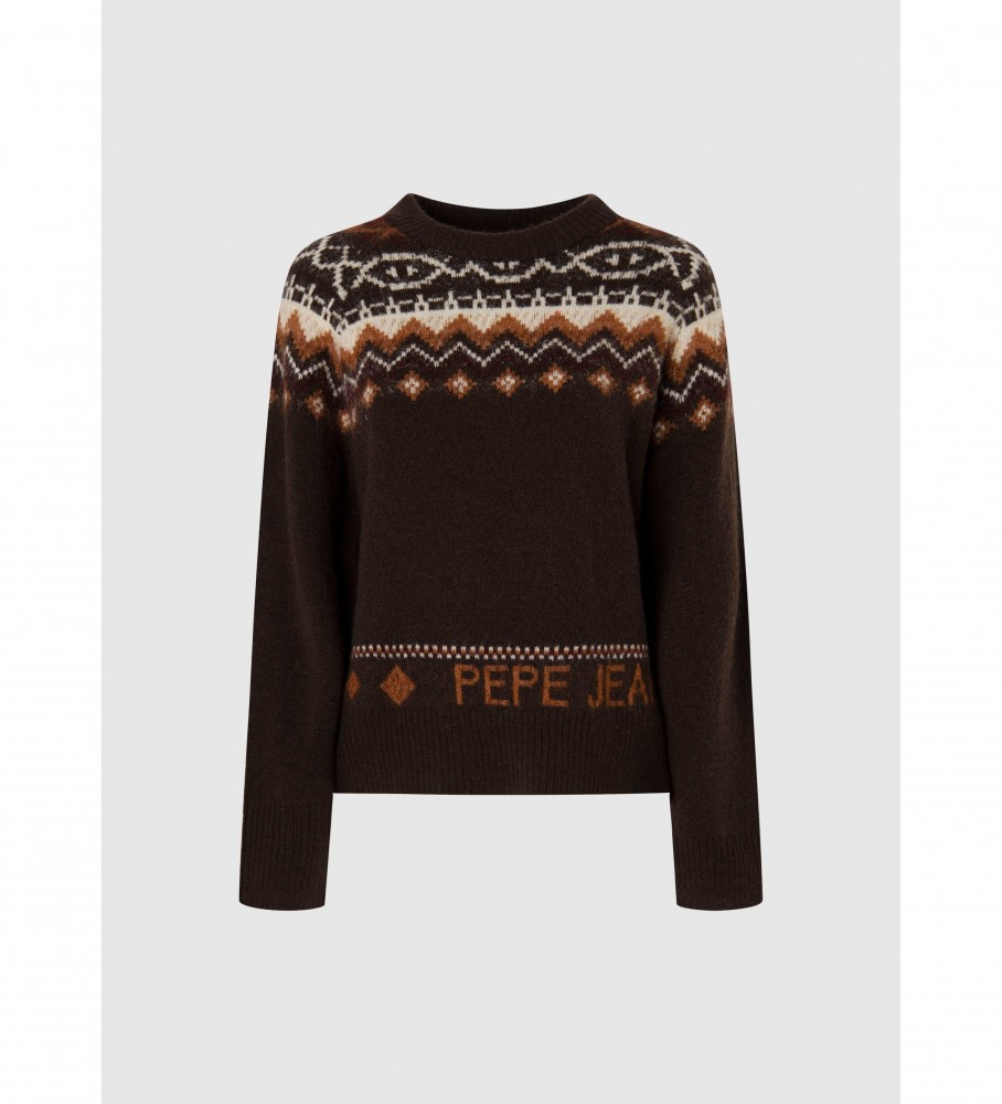 Suéter Elda marrom da Pepe Jeans
