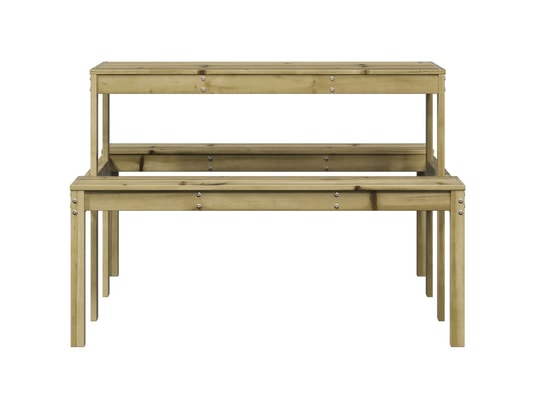 VIDAXL - Table avec banc Table de pique-nique 110x134x75 cm bois de pin imprégné