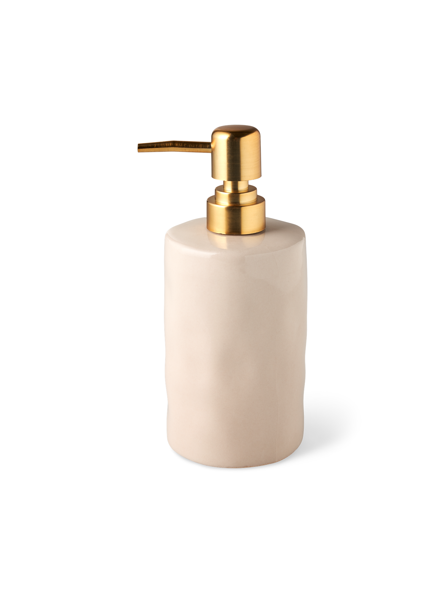 Sæbedispenser | Keramik. Ø7,5 x 19,5 cm. | Off White