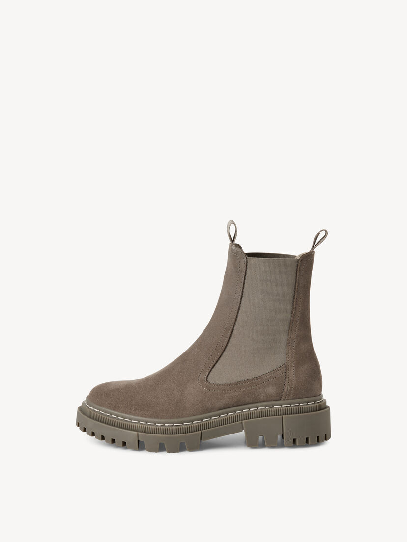 Leren Chelseaboot - grijs