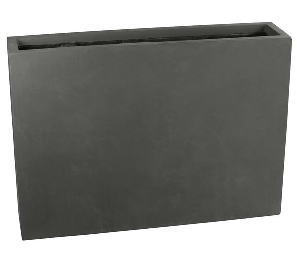 Dehner Fiberglas-Kasten, rechteckig, grau, ca.