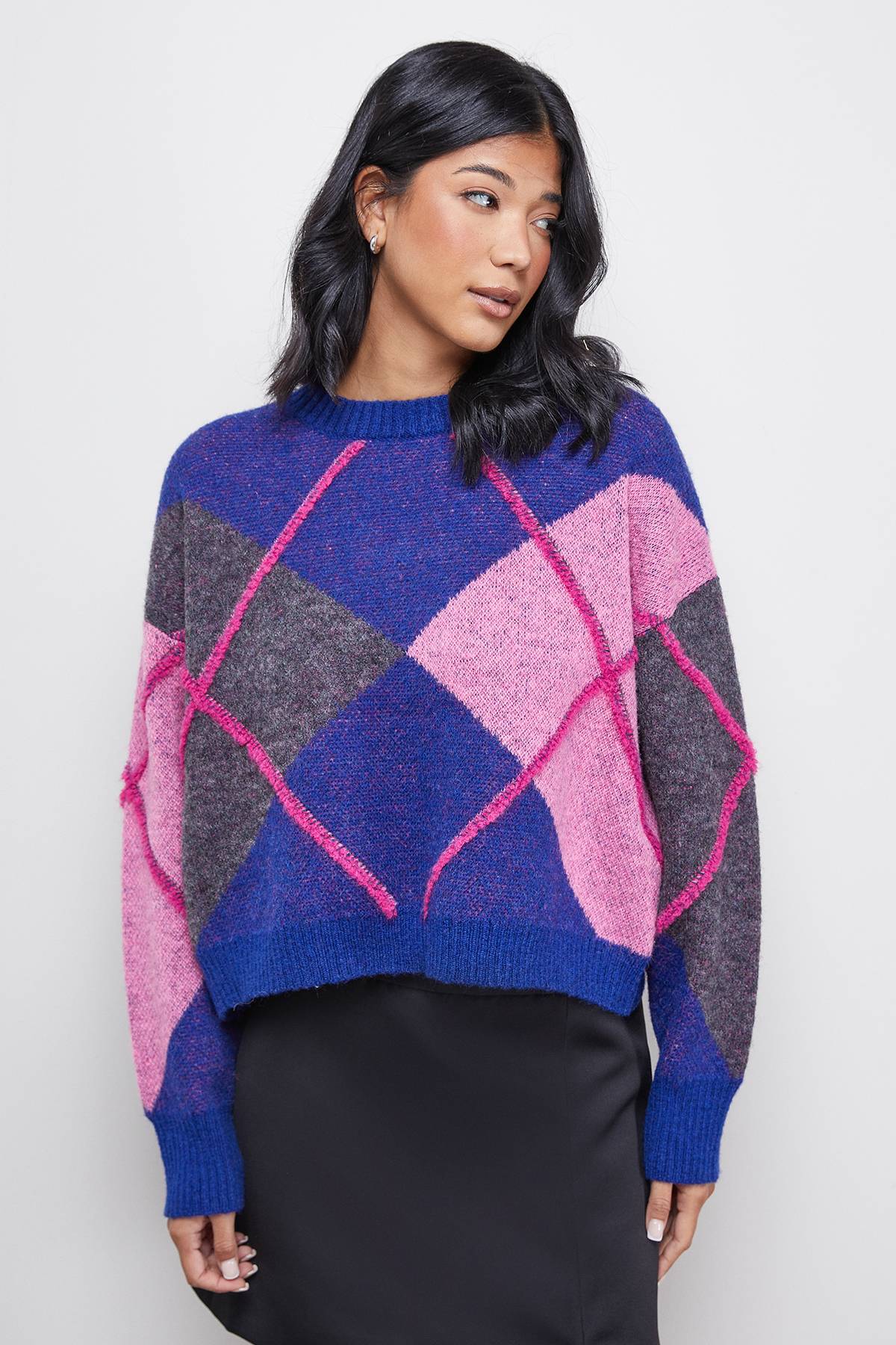 Warehouse synthétiquell Argyle Oversize