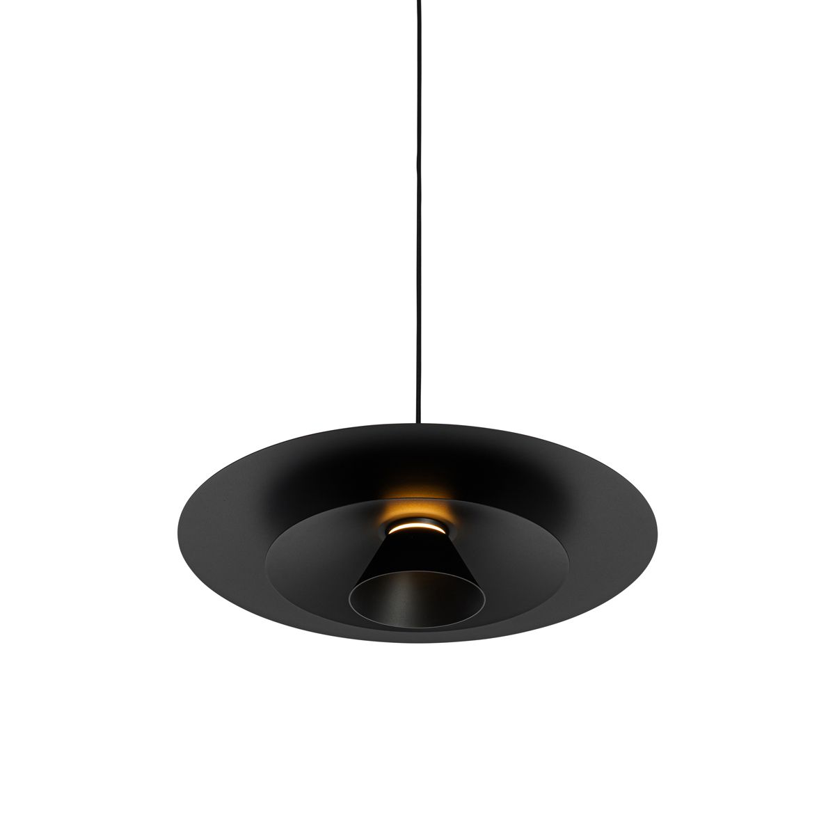Design hanglamp zwart incl. LED 3-staps dimbaar - Pauline