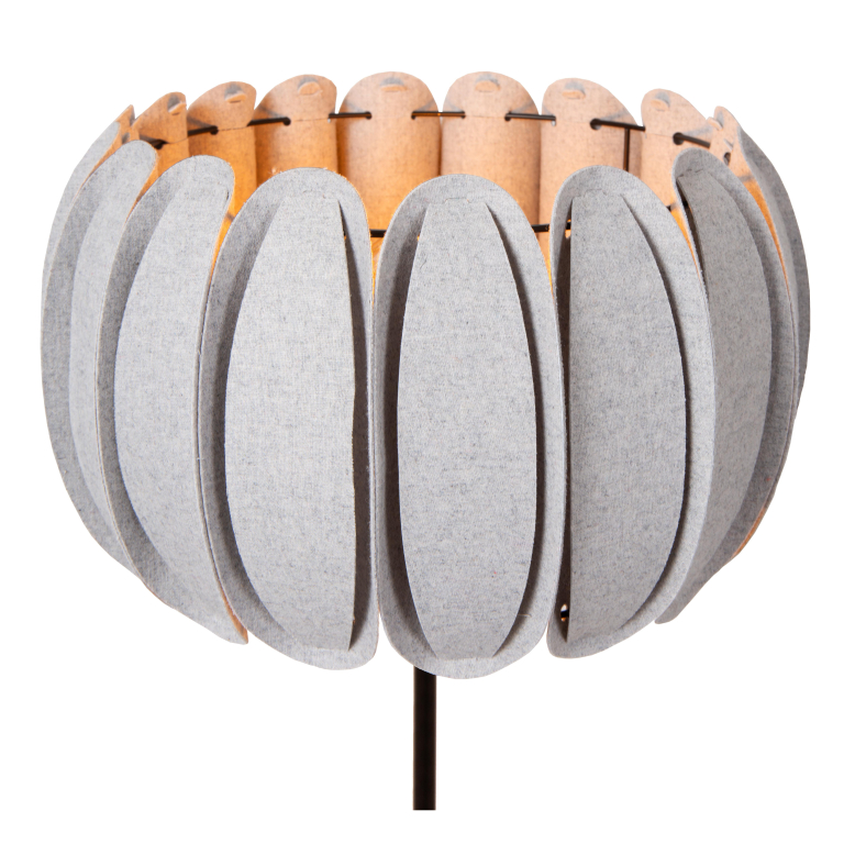 Lucide Spencer vloerlamp Ø40 grijs