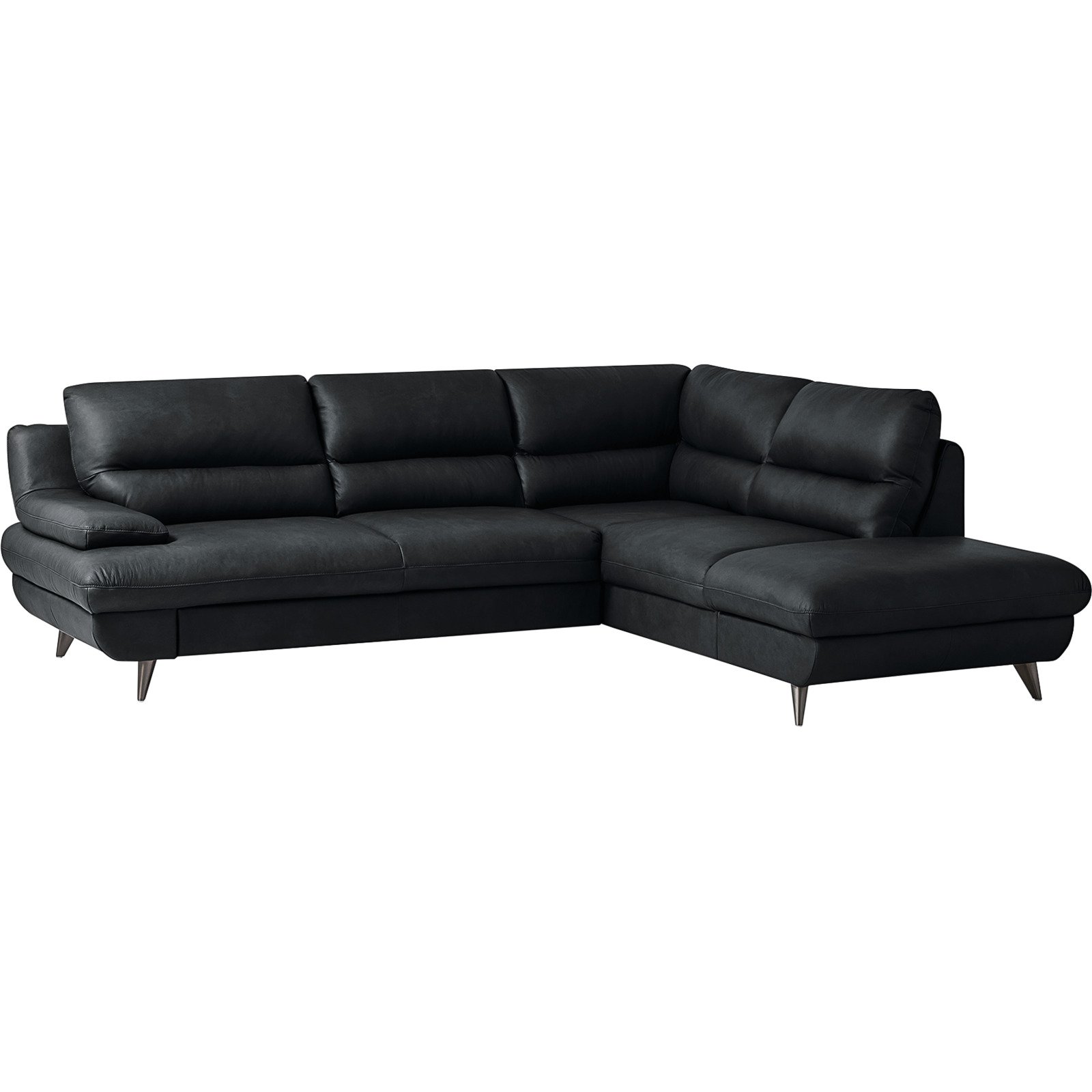 Ecksofa Pike Leder, Ottomane rechts